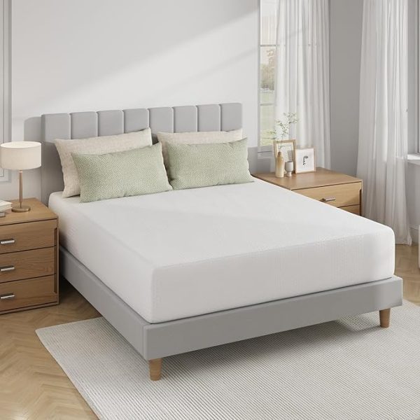 Master size bed white